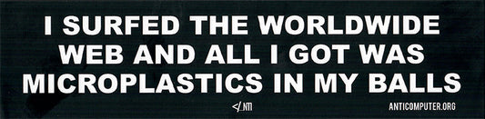 Microplastics Bumper Sticker